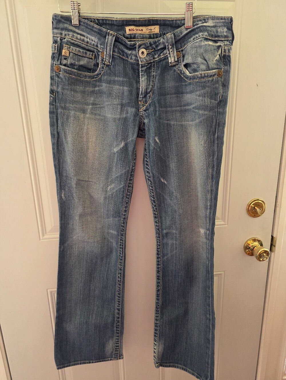 Big Star Womens Faded Blue Bootcut Jeans 30x30